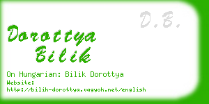 dorottya bilik business card